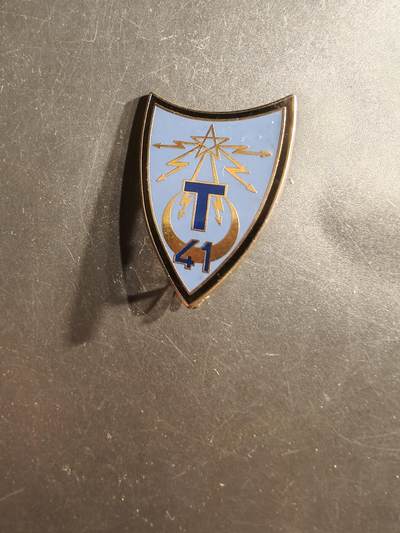 老王徽章第162期 -  法国陆军第41通信团证章