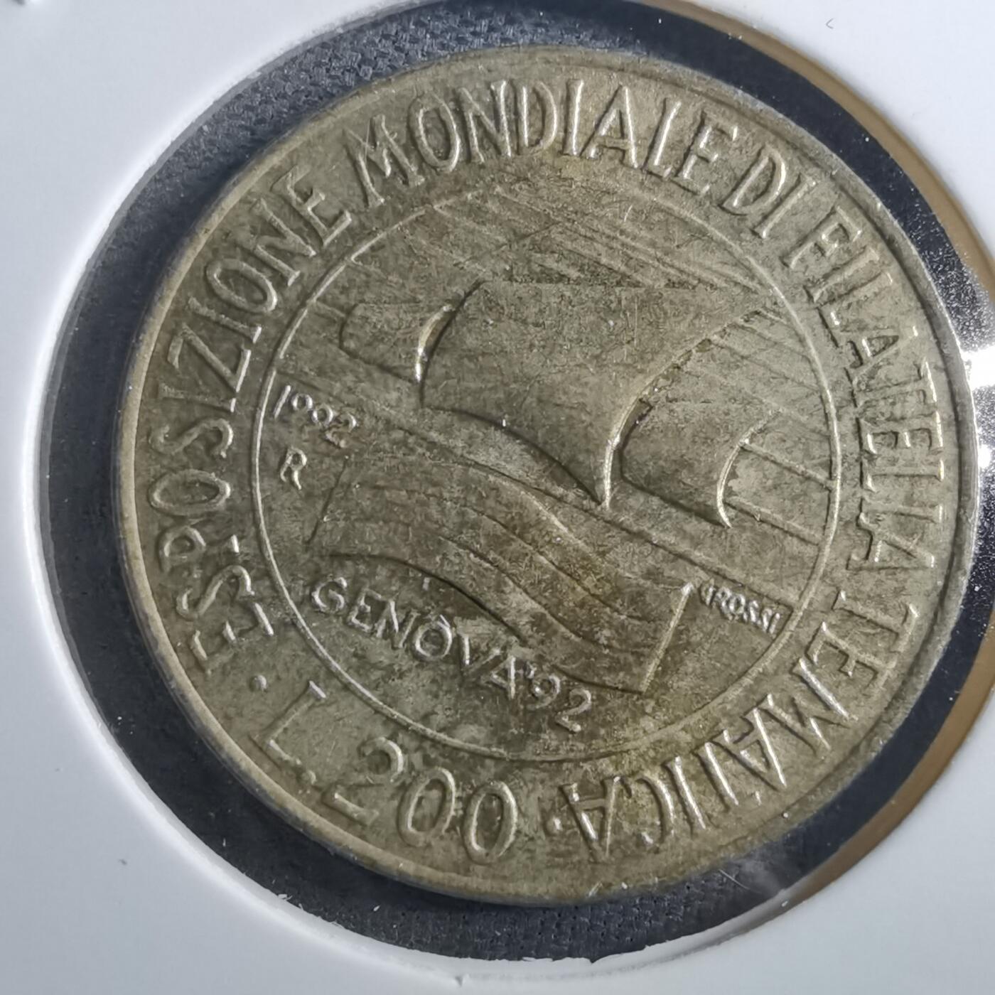 沼泽如烟--第897场 意大利1992年200里拉