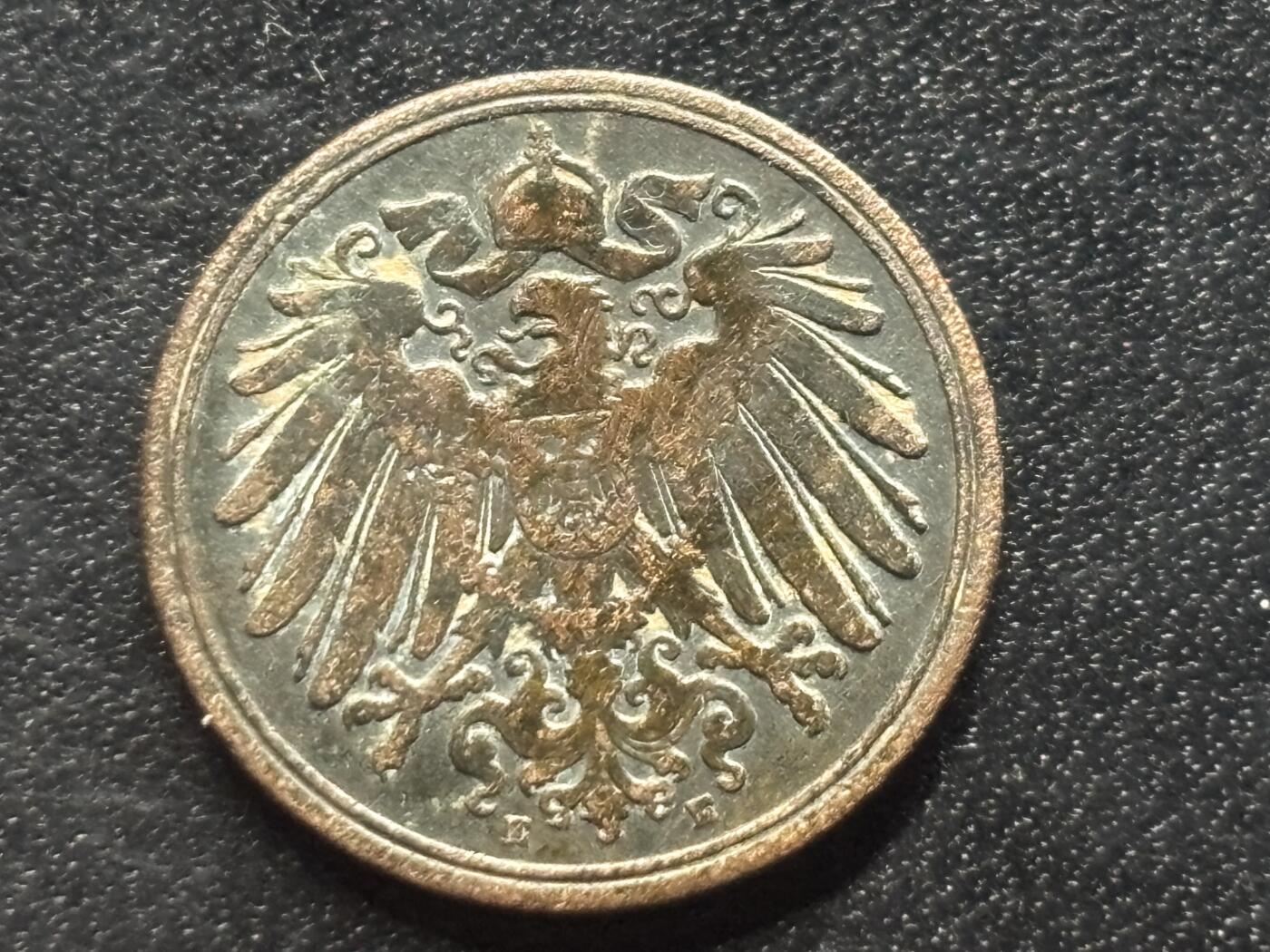 邮泉阁限时拍卖第三十五场 德国硬币专场（硬币在国外。请付邮费6元。） 德意志帝国1890年1芬尼E版