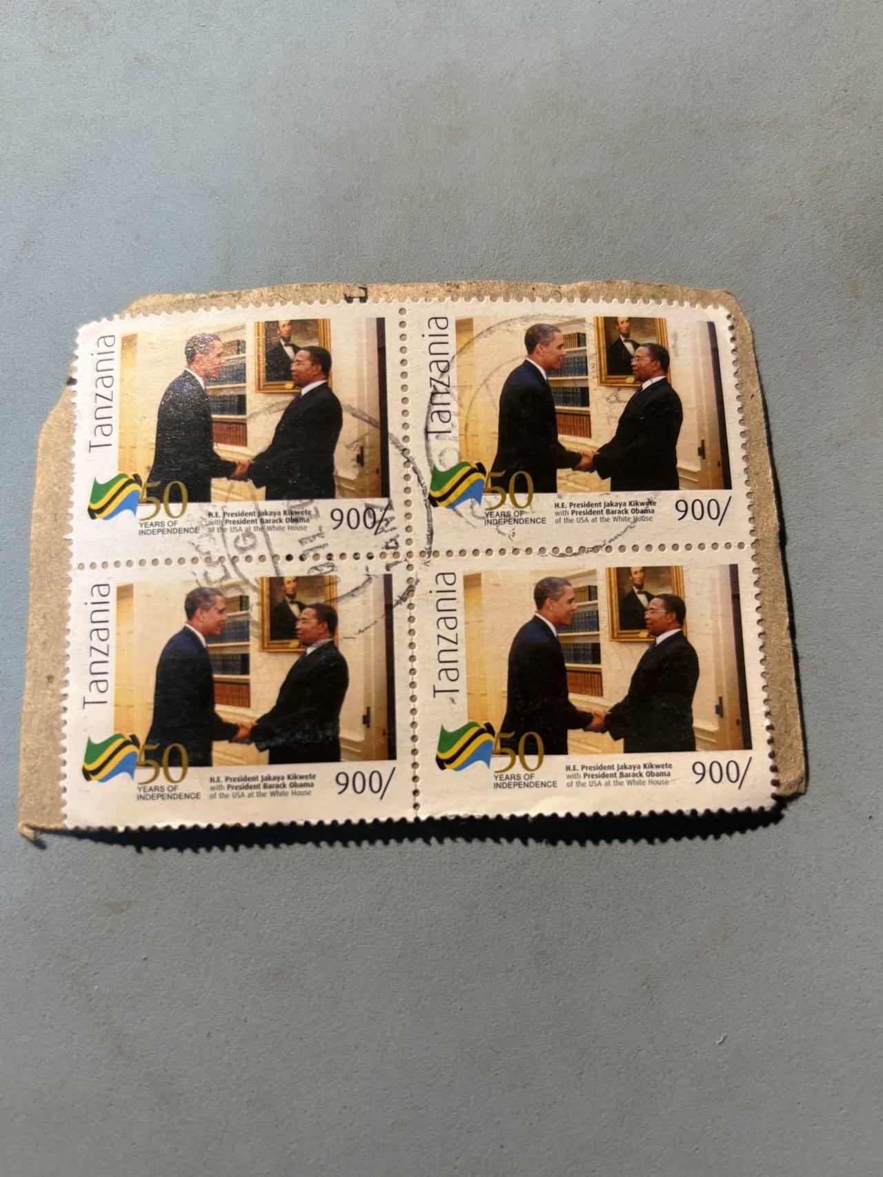 盛世勋华——号角文化勋章邮票专场拍卖第287期 坦桑尼亚总统访美纪念邮票一组