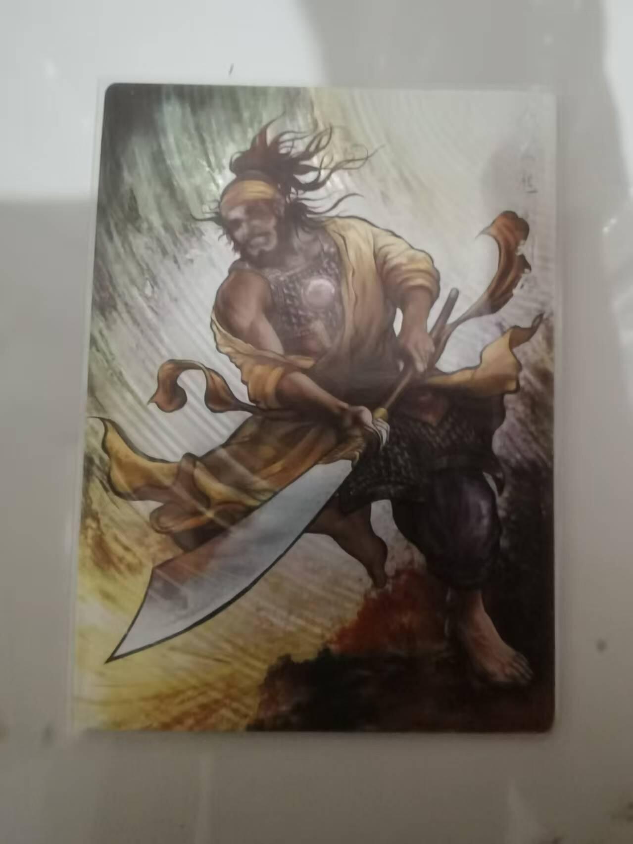 光影卡牌第25期，各家亲签，各家套卡，持续收拍品 张建东水浒，彩色粗闪刘唐限编