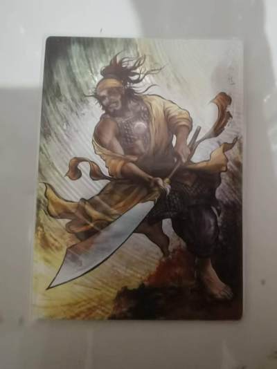 光影卡牌第25期，各家亲签，各家套卡，持续收拍品 - 张建东水浒，彩色粗闪刘唐限编