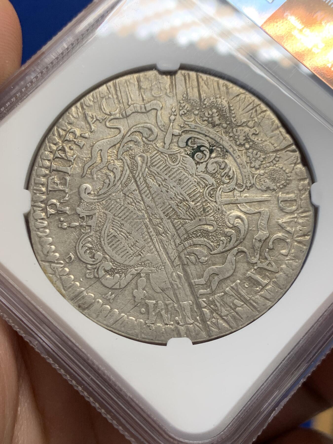 《竞宝斋》第436场 周日，周一2场连拍 （全场包邮） NGC AU50 拉古萨共和国 1768GA-DM 1泰勒 银币