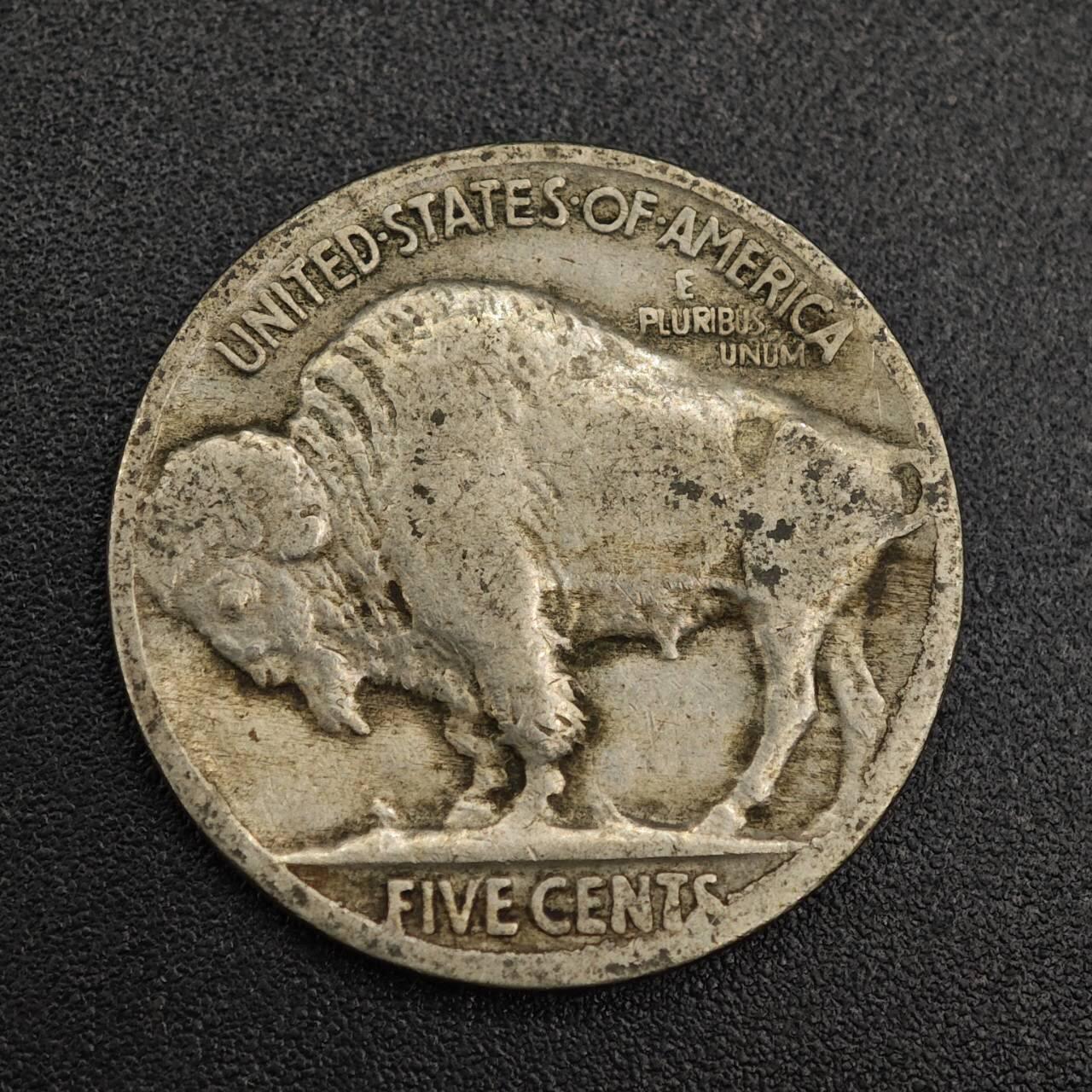 【淘币小摊】实时拍第七百九十三拍   散币场   满百包邮可预留二周 每周一统一发货   美国1936年野牛五分