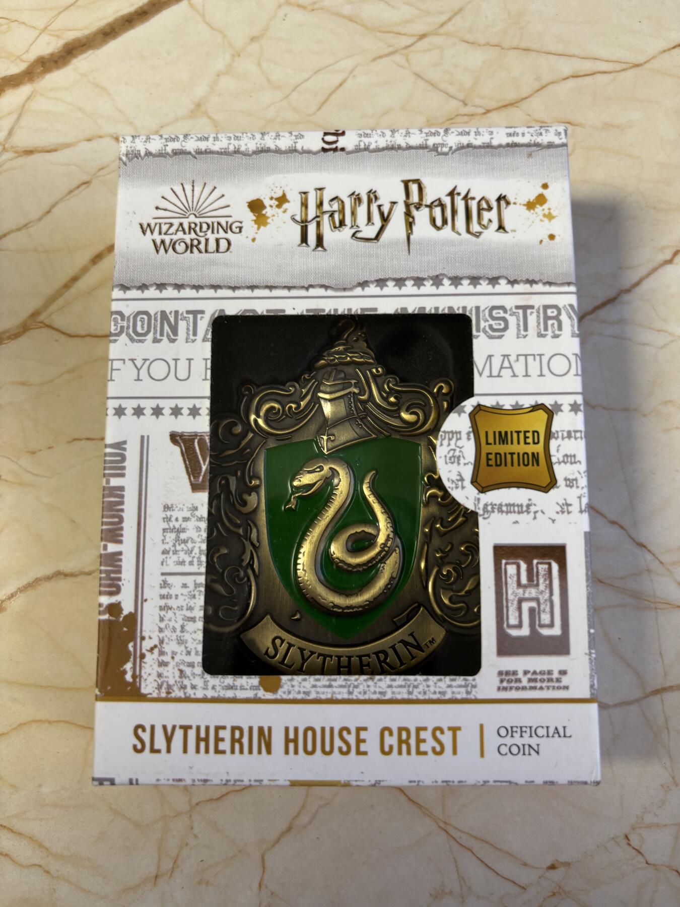 第181期拍卖 库克2021年哈利波特徽章斯莱特林徽章异形彩铜币