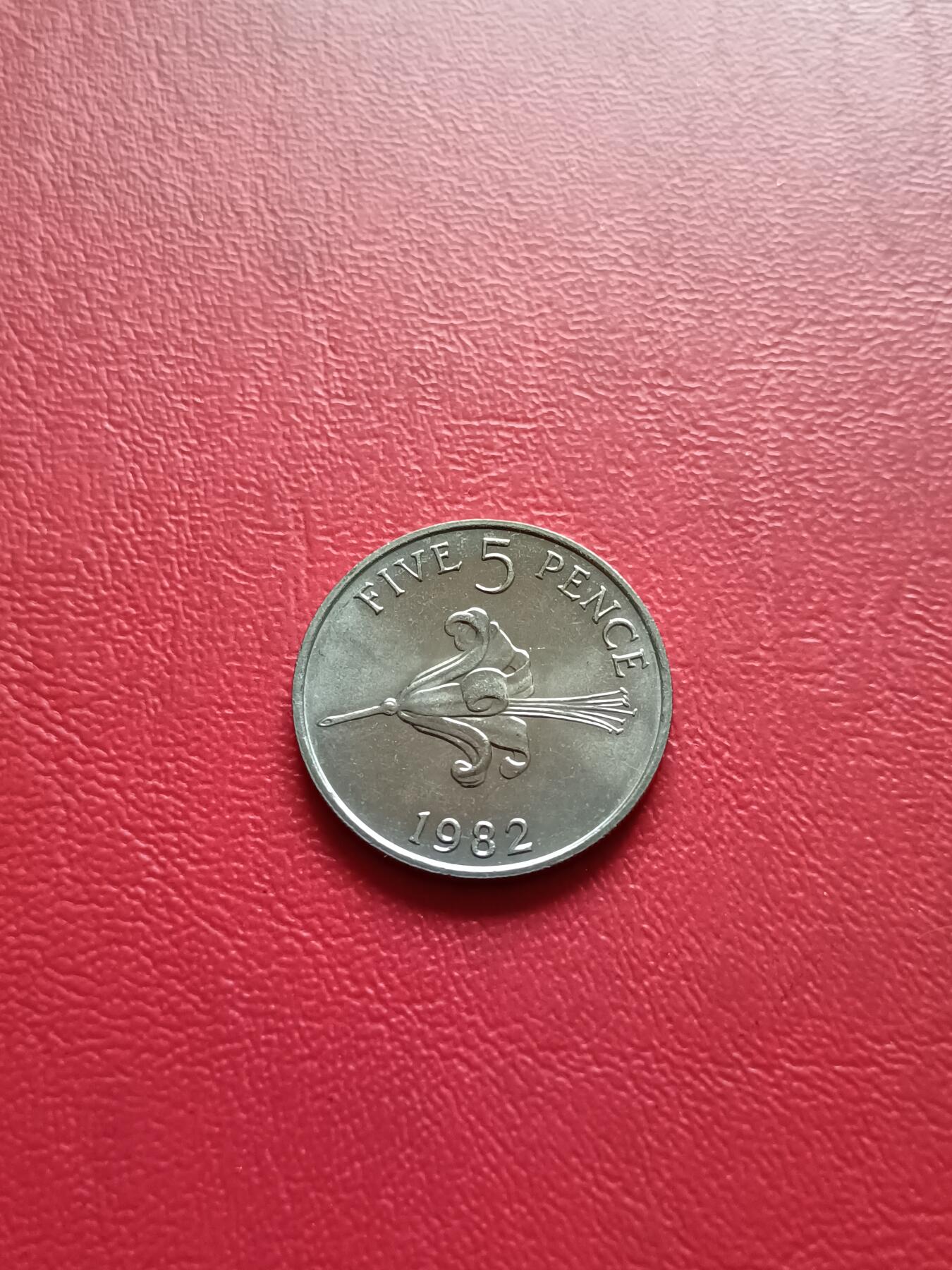 【云涧收藏】第七十八场 根西1982年5便士