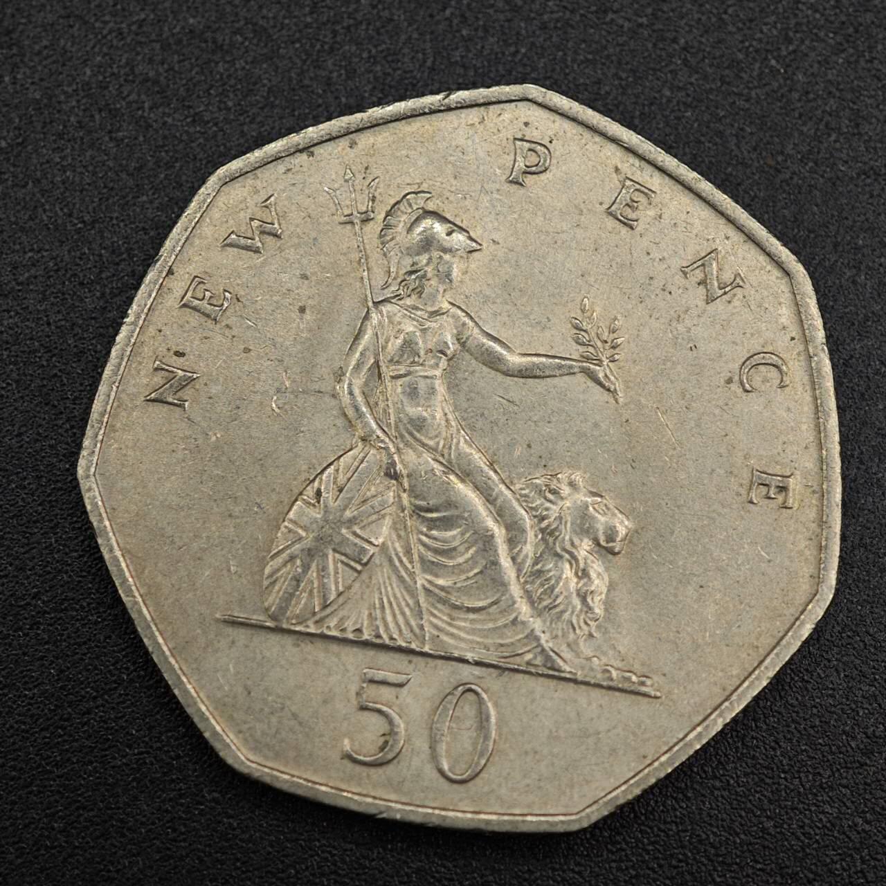 【淘币小摊】实时拍第七百九十三拍   散币场   满百包邮可预留二周 每周一统一发货   美国1970年50便士