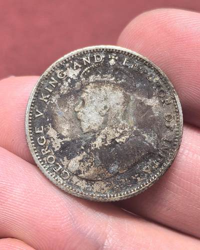 南宋泉阁俄币 外币 国币 专场第十八期 【送拍无额外佣金】 - 英国 1926年 乔治五世 英属海峡20分银币 老包浆 通货好品