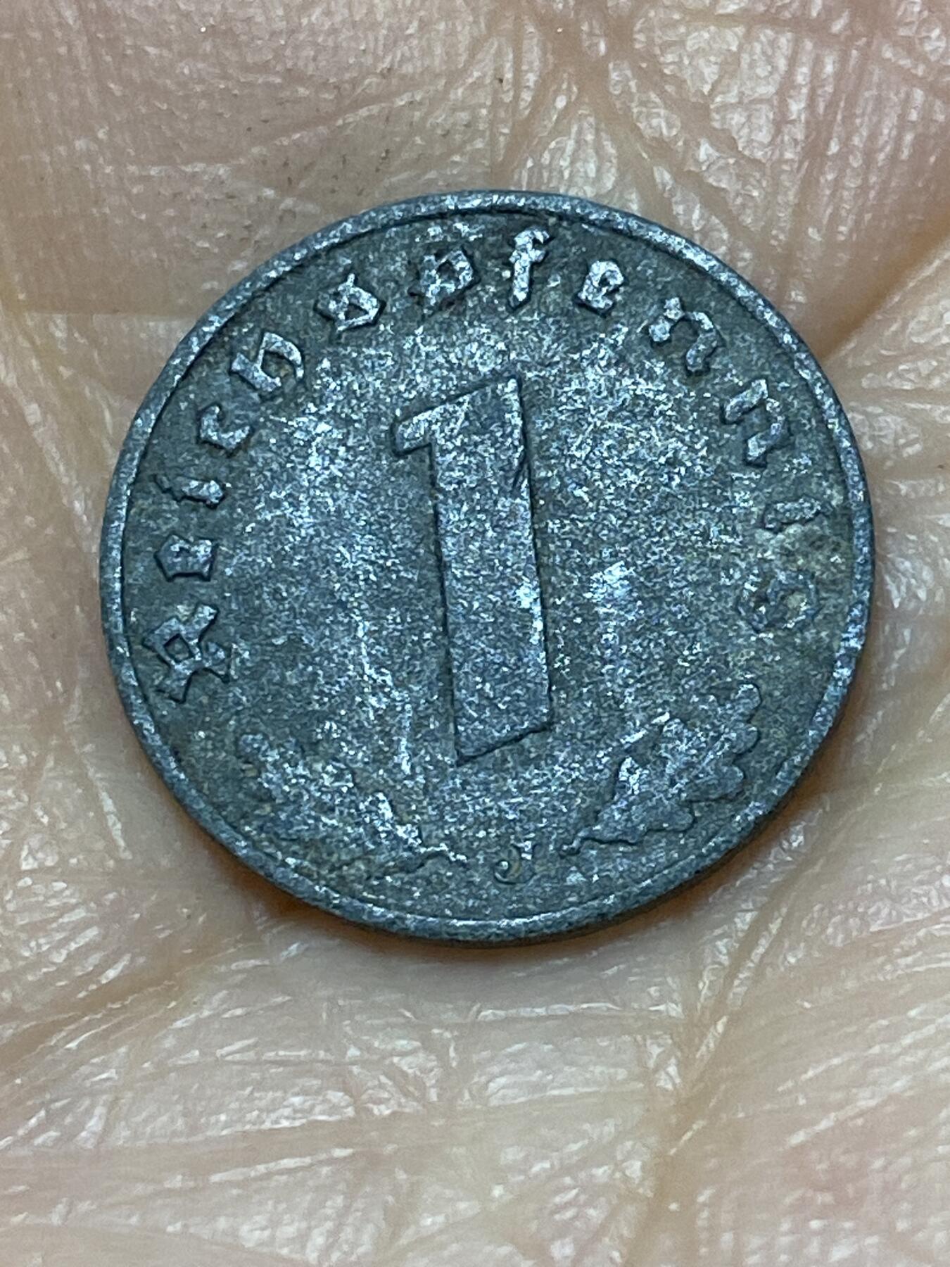 2025年第一百二十六场(总第一百五十二场）外国好品散币(免佣金) 德意志第三帝国1940年1芬尼(J标，汉堡造)