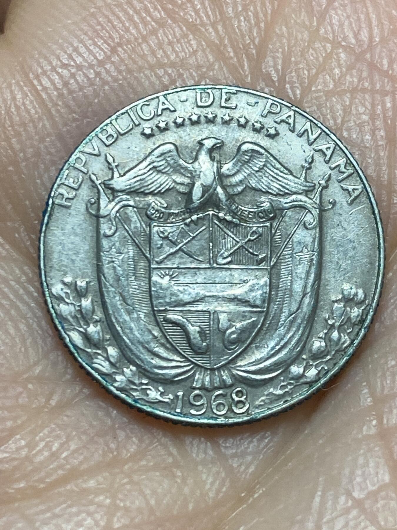 2025年第一百二十六场(总第一百五十二场）外国好品散币(免佣金) 巴拿马🇵🇦1968年1/10巴波亚