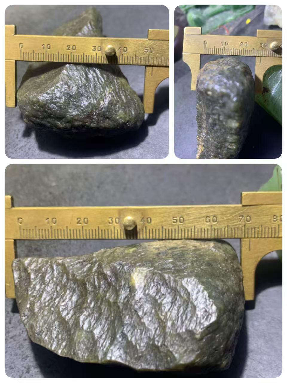 新疆戈壁风化纹和田玉青玉原石一颗