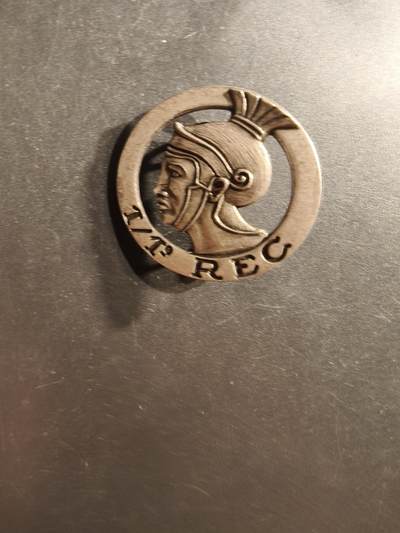 老王徽章第162期 - 法国外籍军团第1骑兵团第1连证章 