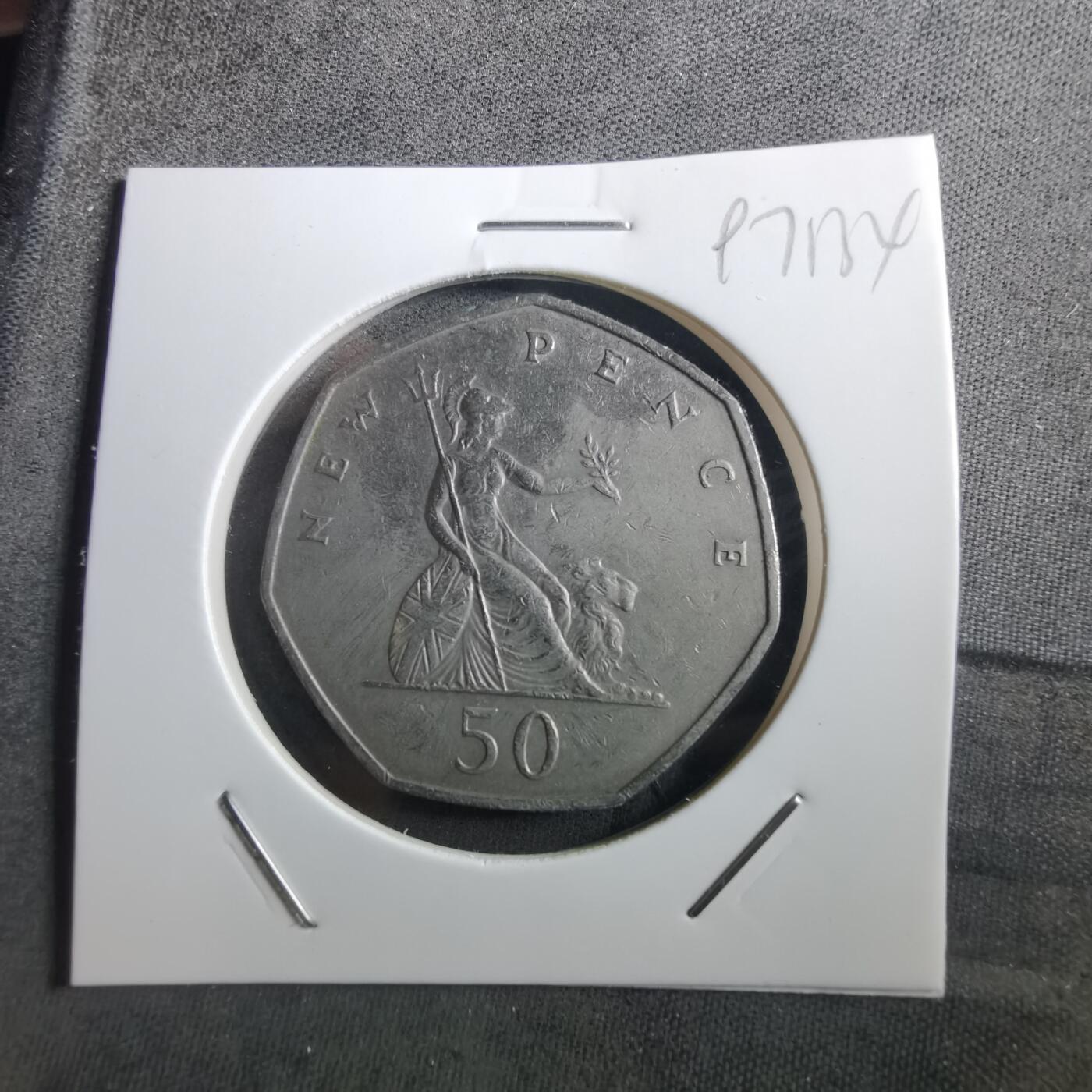 沼泽如烟--第897场 英国1969年50便士