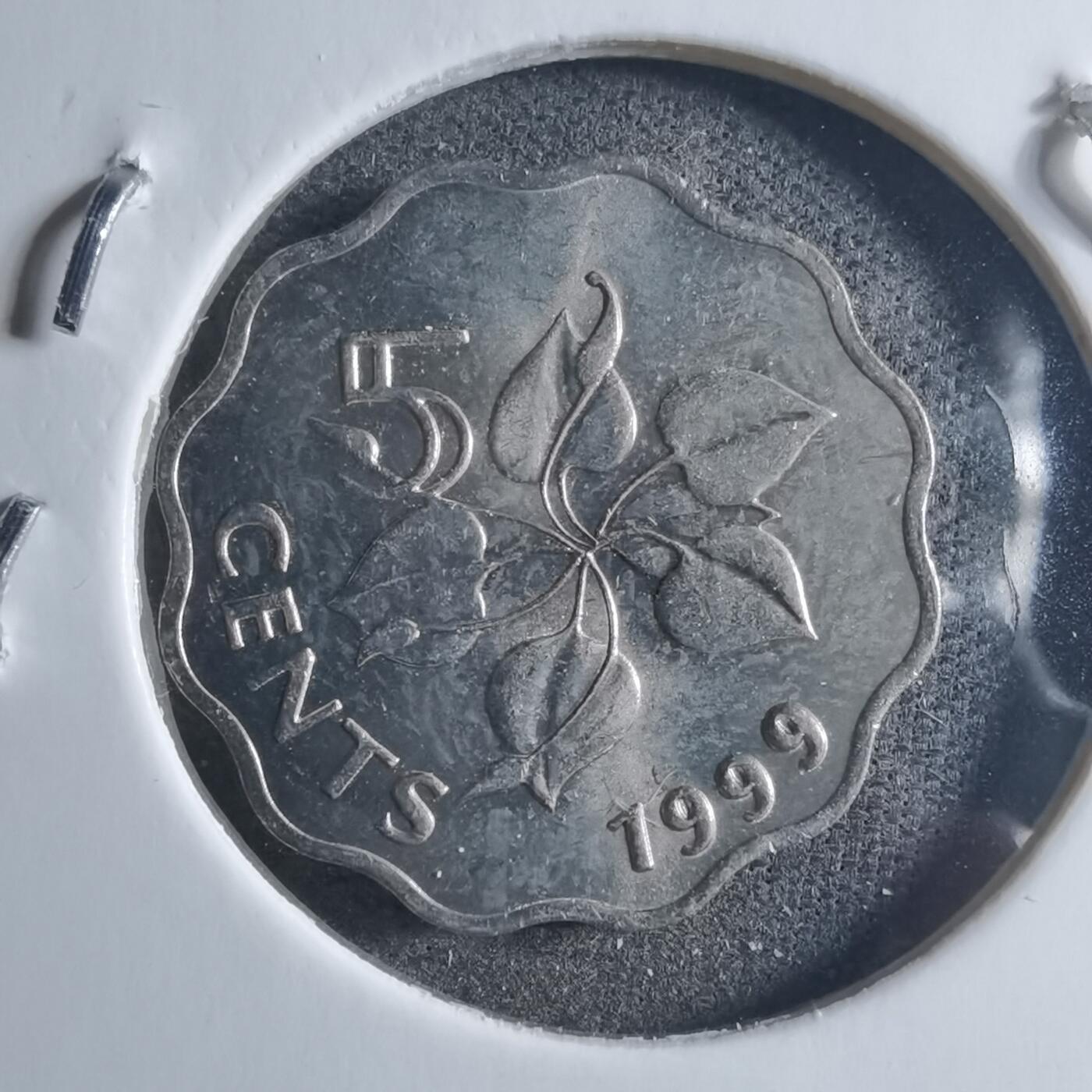 沼泽如烟--第898场 斯威士兰1999年五分