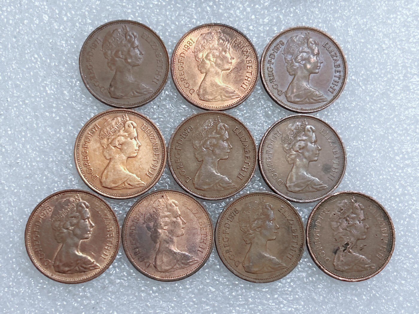 第一海外回流一元起拍收藏 散集专场  第264期 英国2便士硬币 10枚 青年女王版