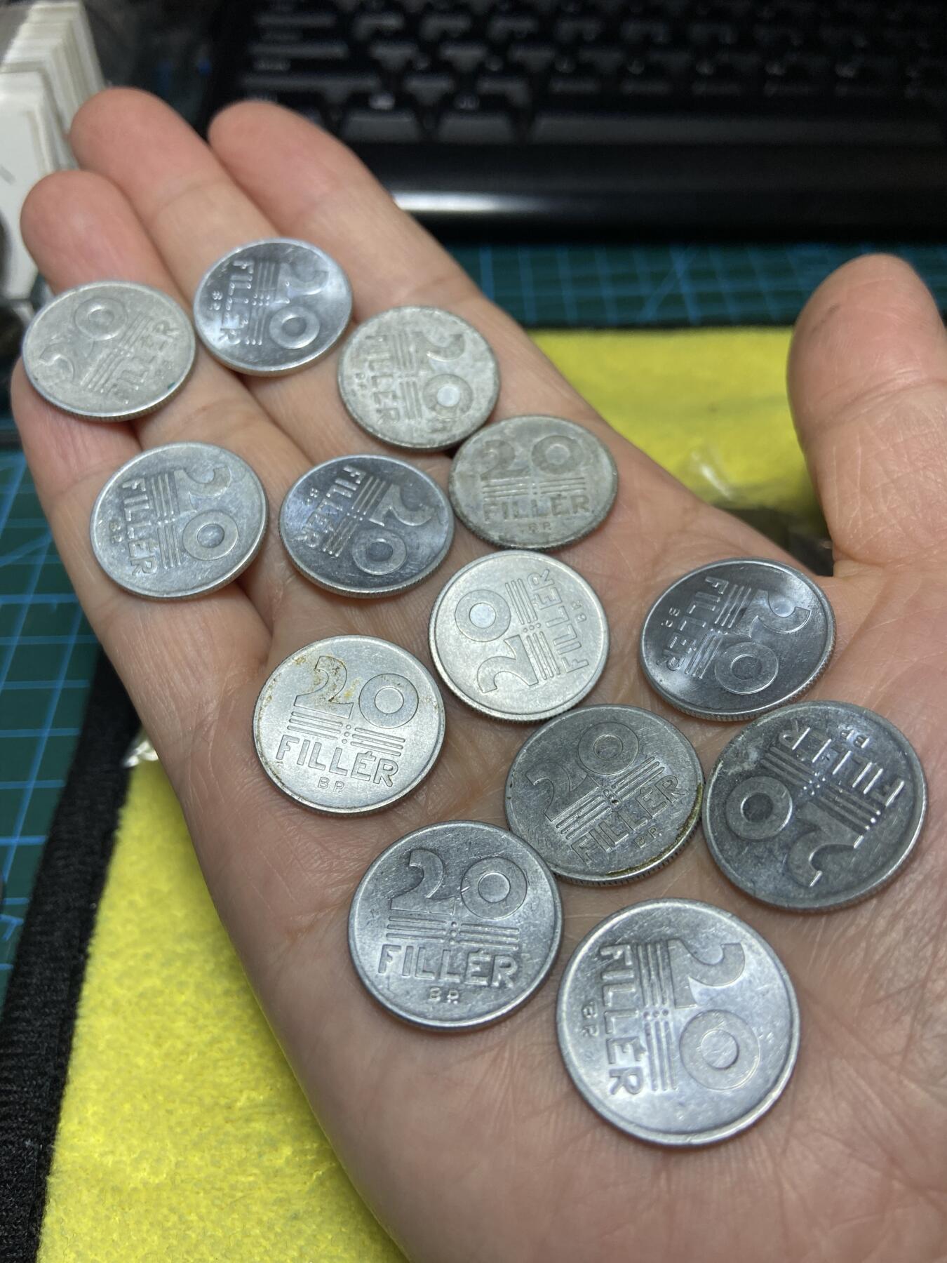 2025年第一百二十六场(总第一百五十二场）外国好品散币(免佣金) 匈牙利🇭🇺各年份20菲勒13枚