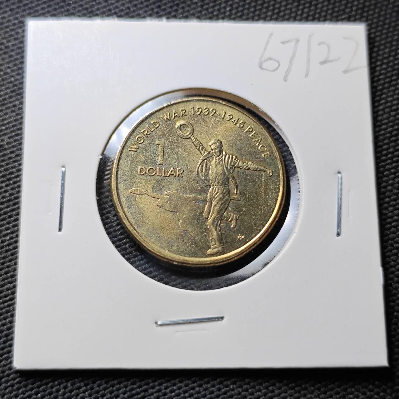 KK钱币收藏小铺  第367场  2月预留时间 周末发货  澳大利亚1元纪念币 好品