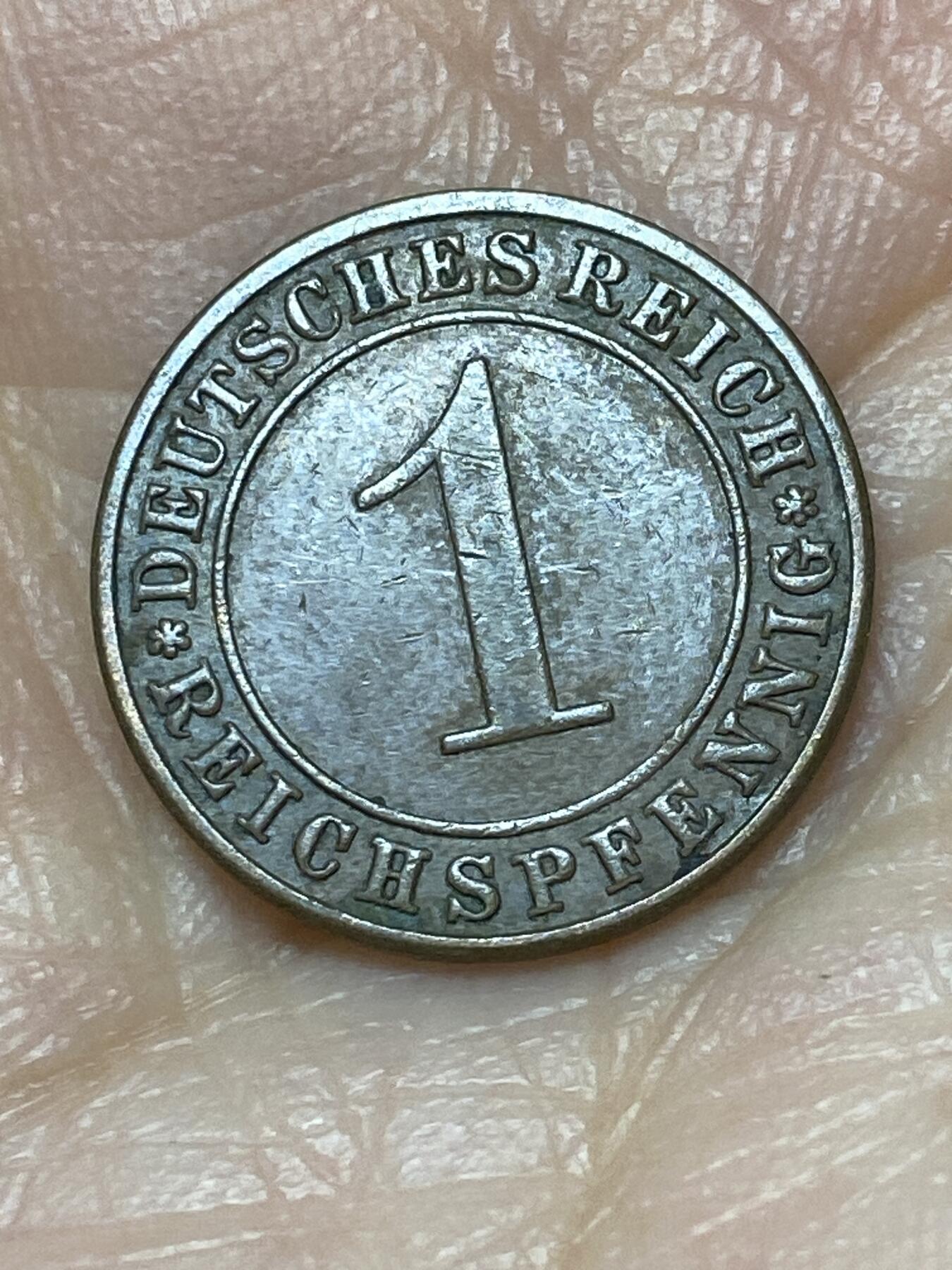2025年第一百二十六场(总第一百五十二场）外国好品散币(免佣金) 德意志魏玛共和国1935年1芬尼(A标，柏林造)
