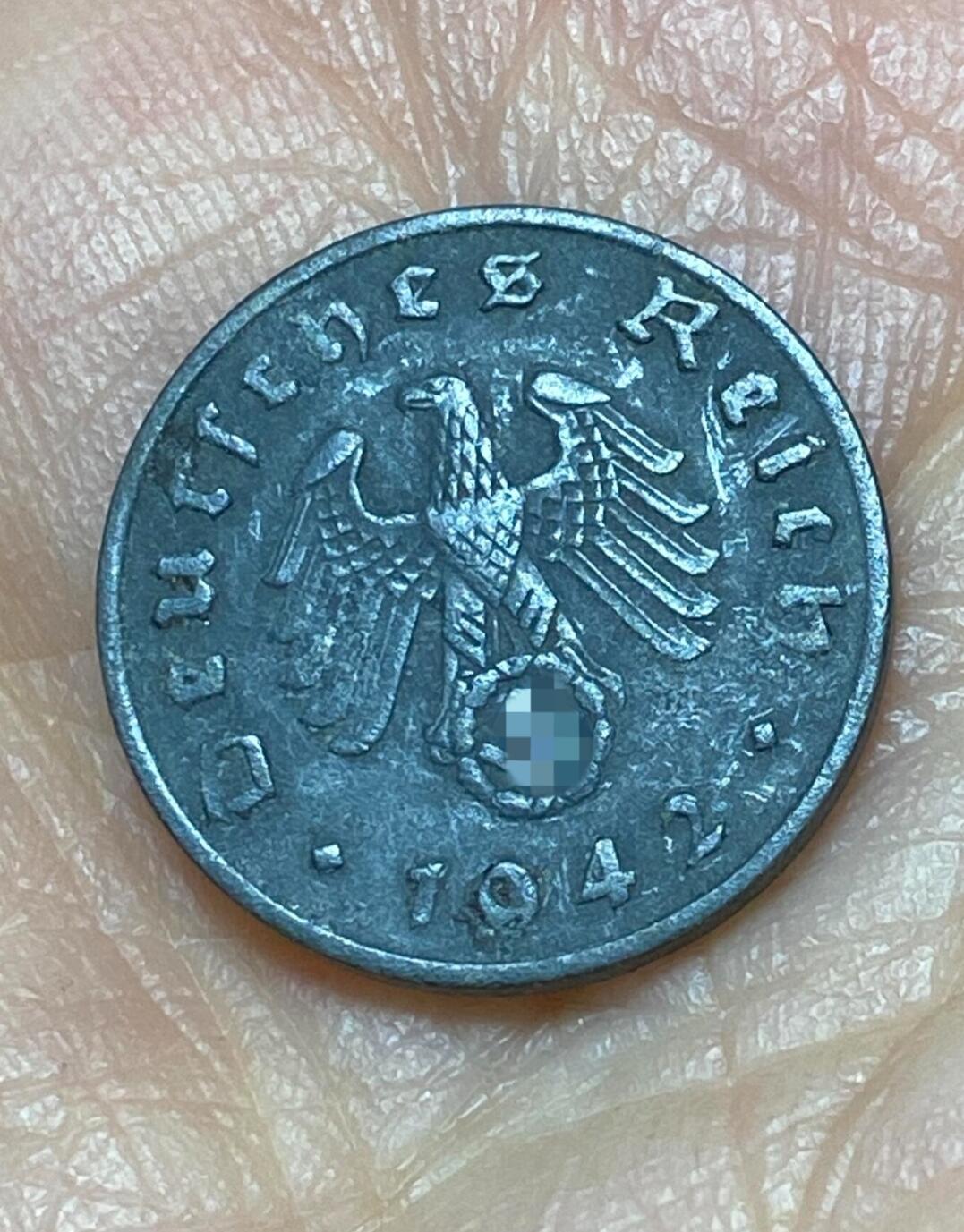 2025年第一百二十六场(总第一百五十二场）外国好品散币(免佣金) 好品–德意志第三帝国1942年1芬尼(J标，汉堡造)