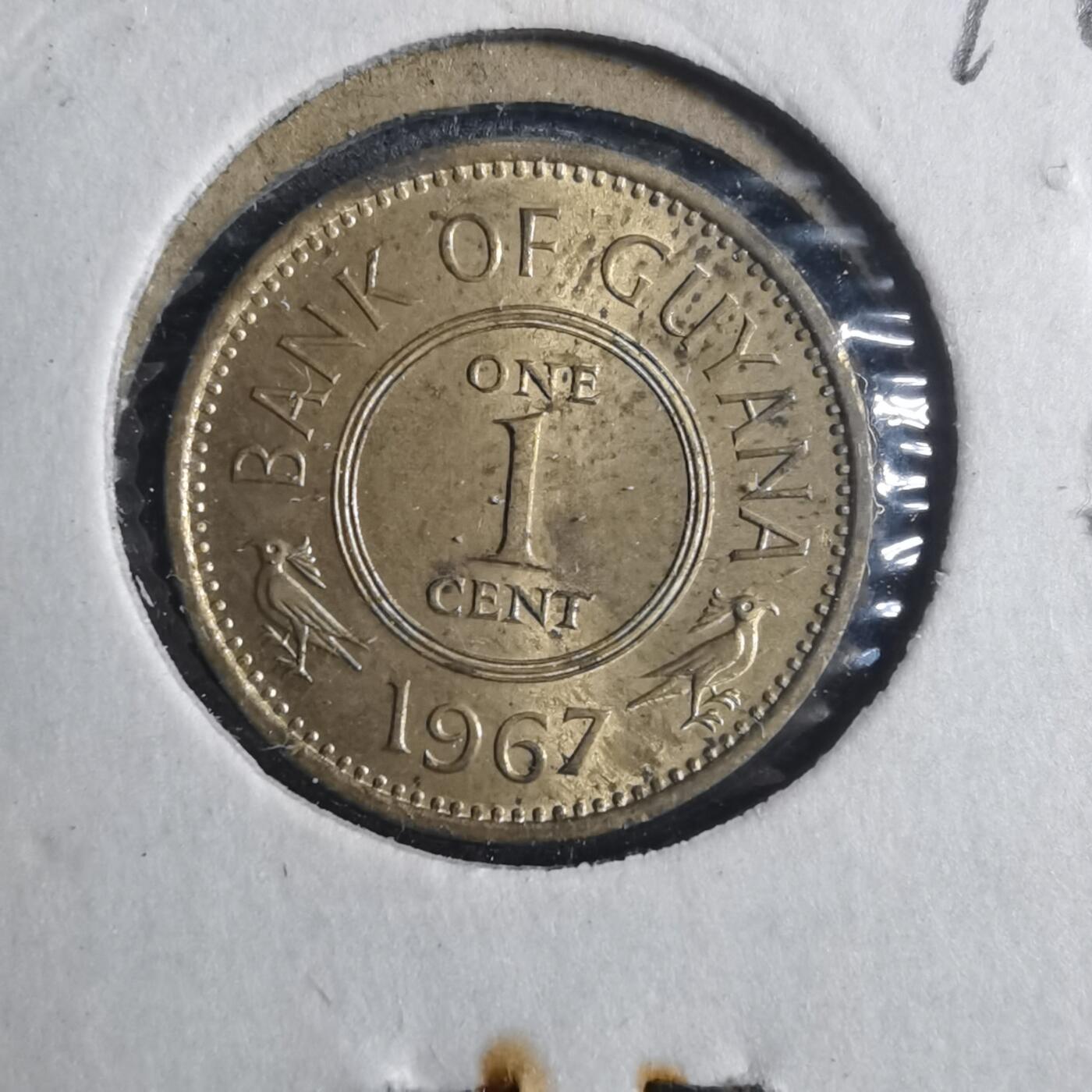 沼泽如烟--第896场 圭亚那1967年一分