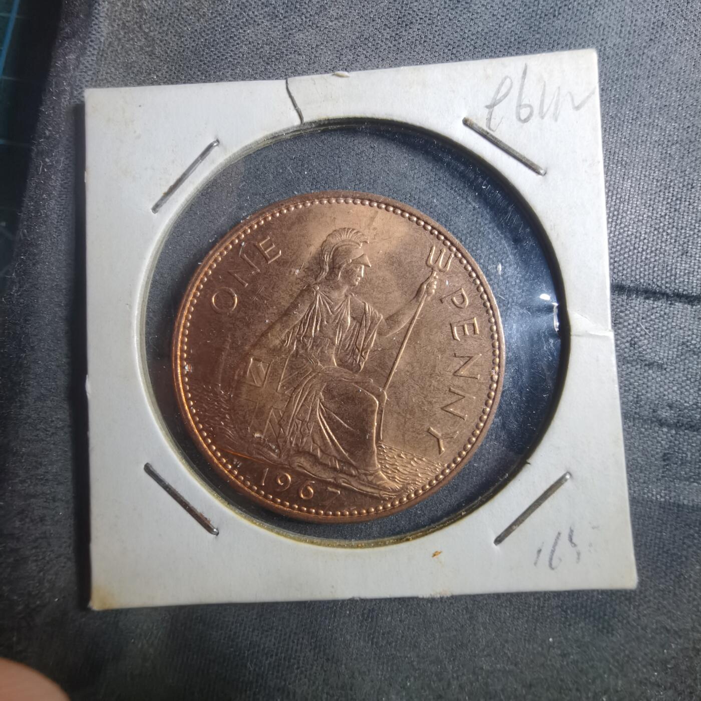 沼泽如烟--第896场 英国1967年1便士