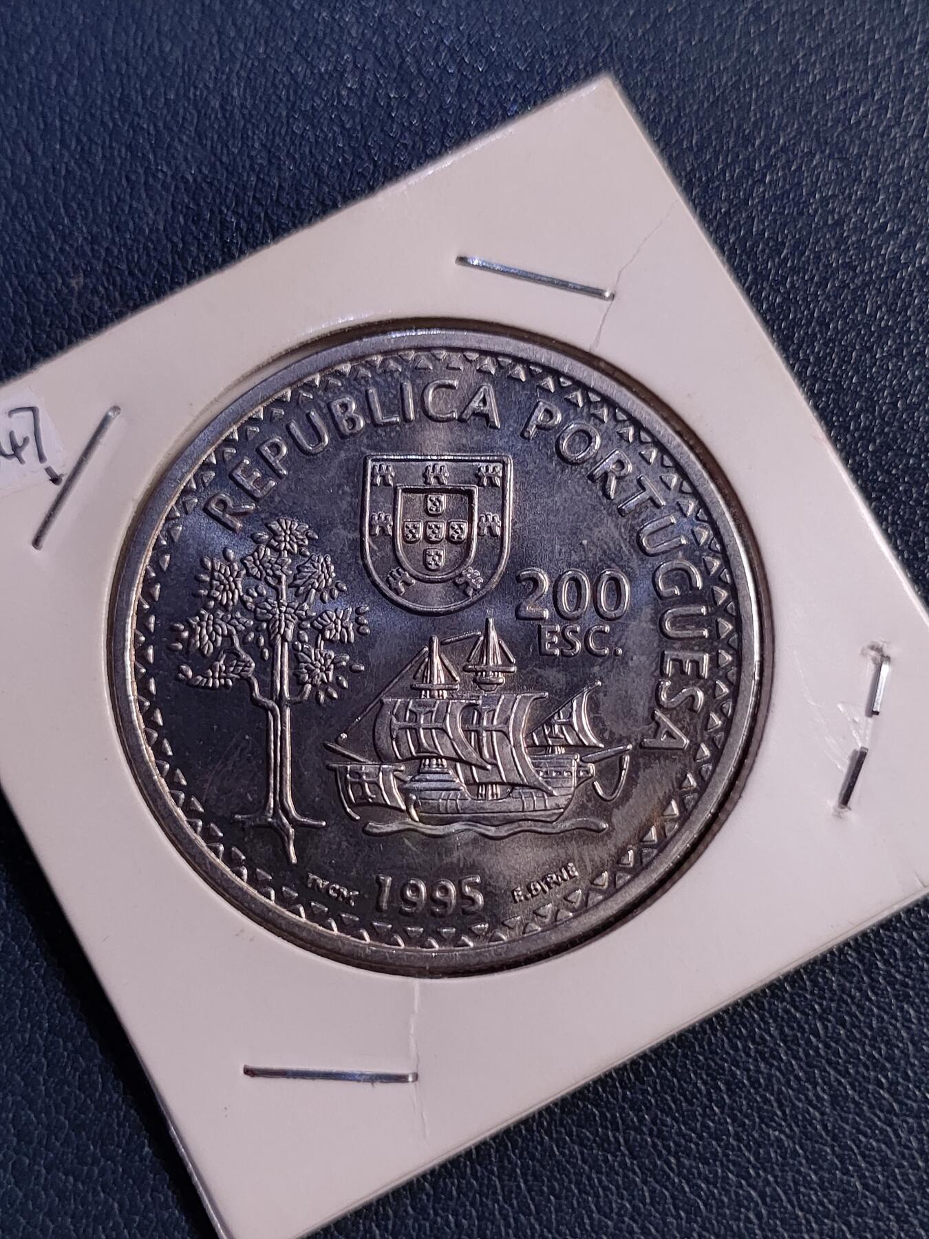 世界各国普、纪币捡漏专场(第十八场) 1995年葡萄牙（1515年）发现索罗尔与帝汶岛480年200埃斯库多