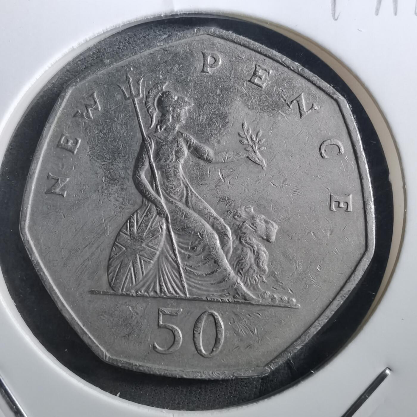 沼泽如烟--第897场 英国1969年50便士