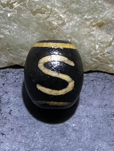 仅此一颗，精品藏传金钱钩玛瑙天珠一颗 - 仅此一颗，精品藏传金钱钩玛瑙天珠一颗