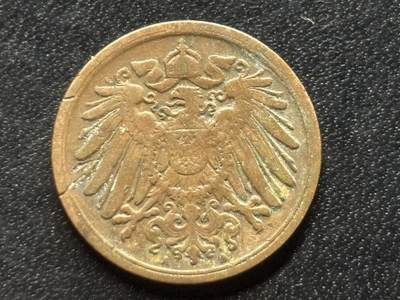 邮泉阁限时拍卖第三十五场 德国硬币专场（硬币在国外。请付邮费6元。） 德意志帝国1899年1芬尼A版