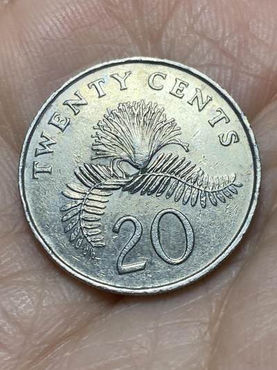 2025年第一百二十六场(总第一百五十二场）外国好品散币(免佣金) - 新加坡🇸🇬1989年20分(高盾哭脸版)