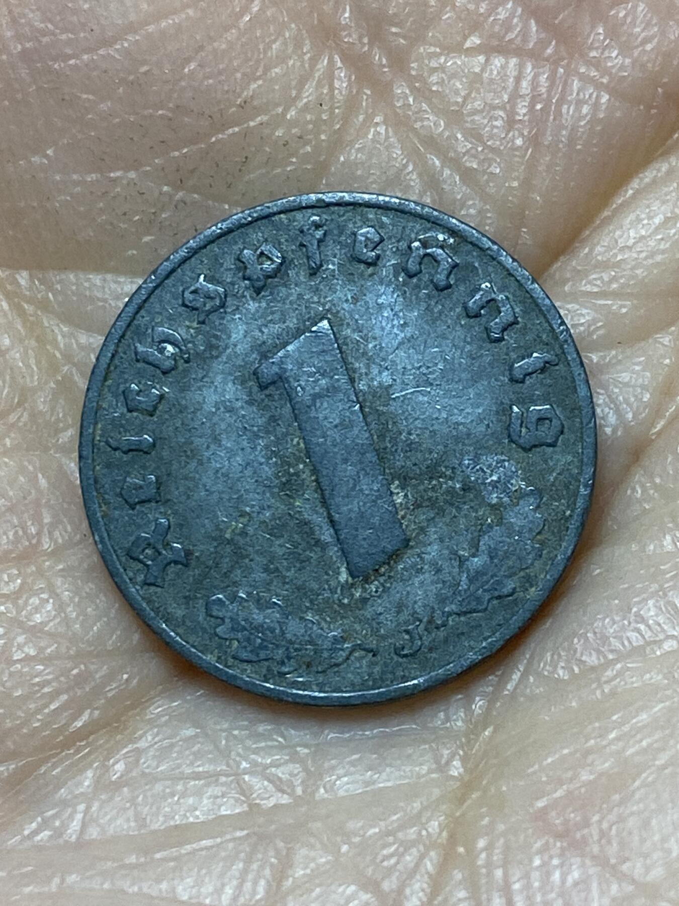 2025年第一百二十六场(总第一百五十二场）外国好品散币(免佣金) 好品–德意志第三帝国1940年1芬尼(J标，汉堡造)