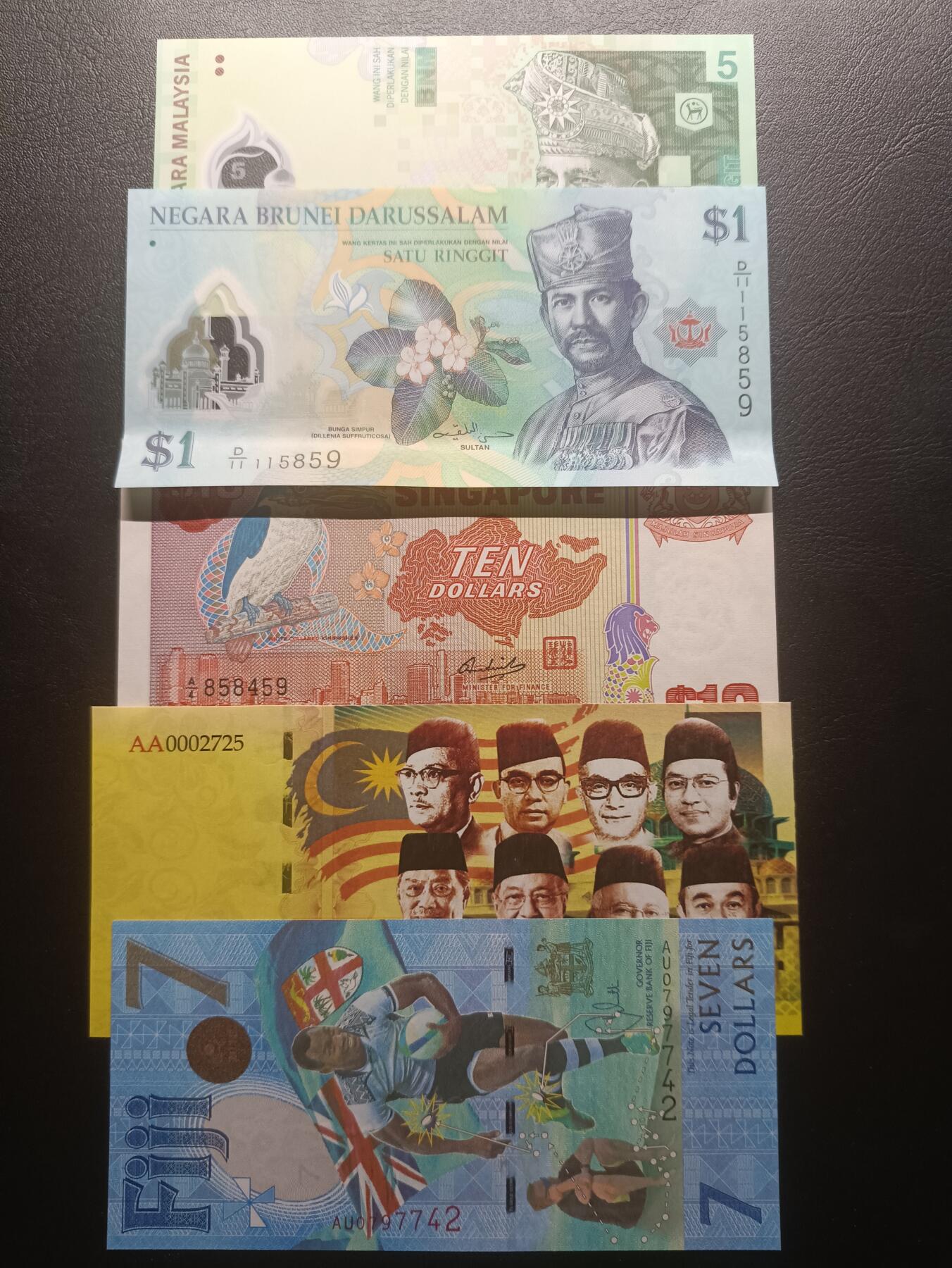 2025十一月第三期，总201期 【雨】东南亚钞票/商业钞批量五张UNC—UNC-