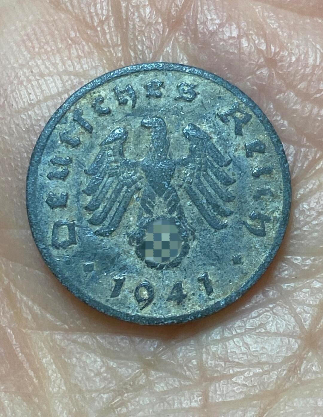 2025年第一百二十六场(总第一百五十二场）外国好品散币(免佣金) 德意志第三帝国1941年1芬尼(A标，柏林造)