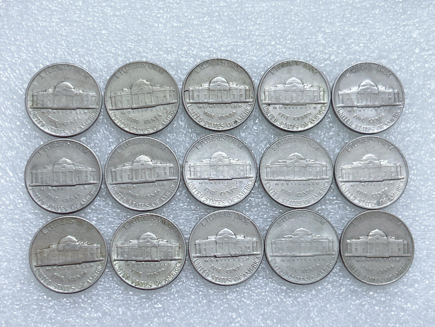 第一海外回流一元起拍收藏 散集专场  第264期 美国5美分硬币 15枚