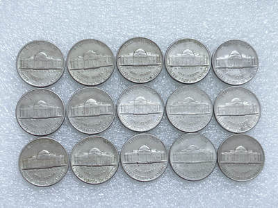 第一海外回流一元起拍收藏 散集专场  第264期 - 美国5美分硬币 15枚