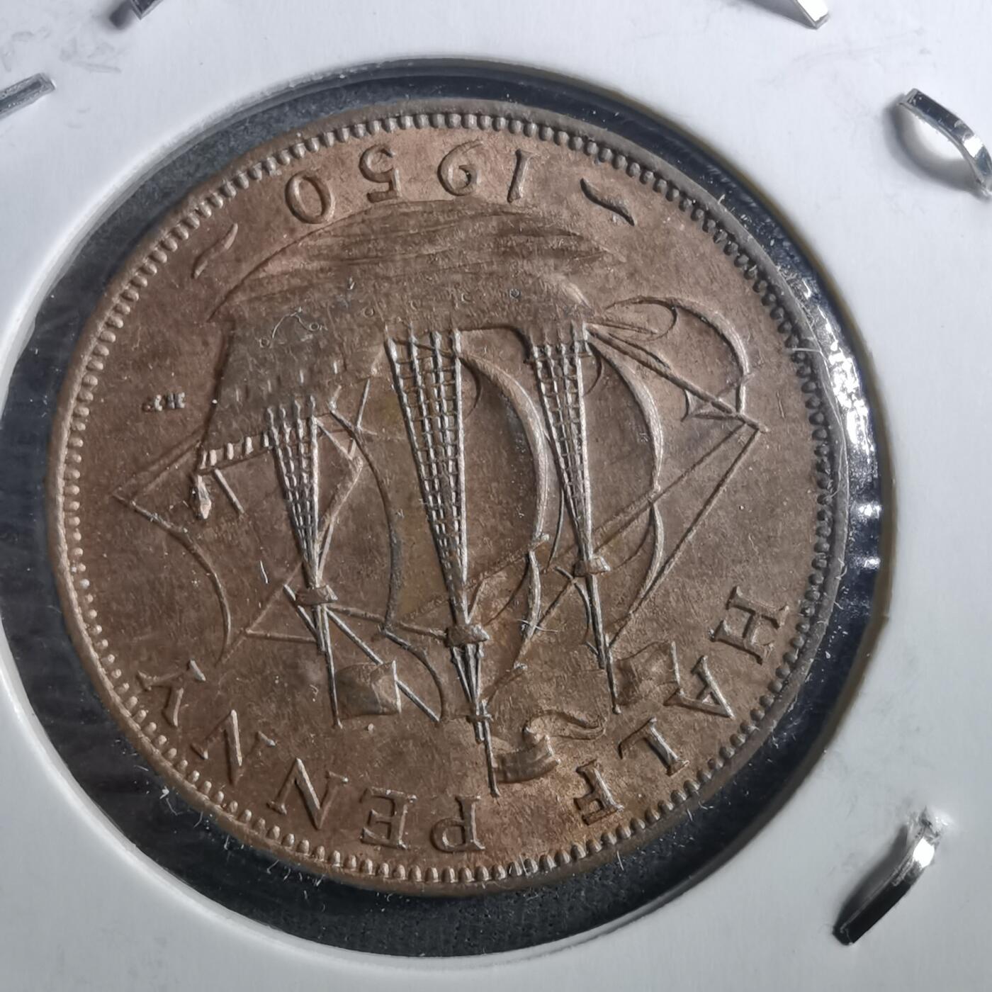 沼泽如烟--第898场 英国1950年半便士