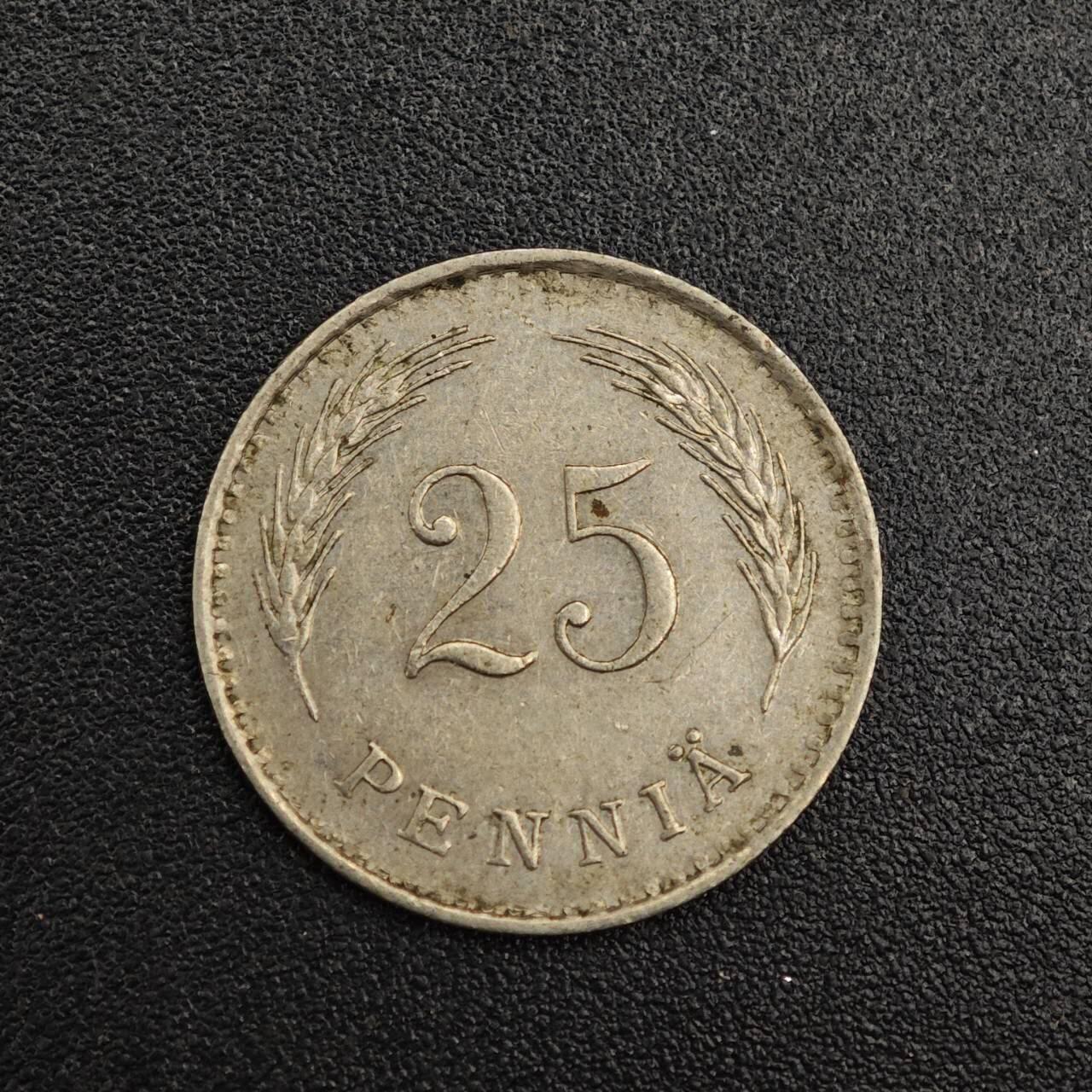 【淘币小摊】实时拍第七百九十三拍   散币场   满百包邮可预留二周 每周一统一发货   芬兰1940年25芬妮镍币