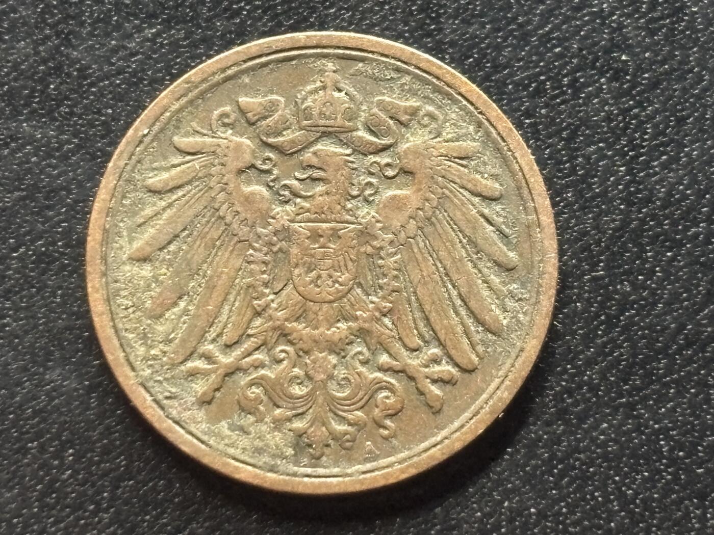 邮泉阁限时拍卖第三十五场 德国硬币专场（硬币在国外。请付邮费6元。） 德意志帝国1901年1芬尼A版