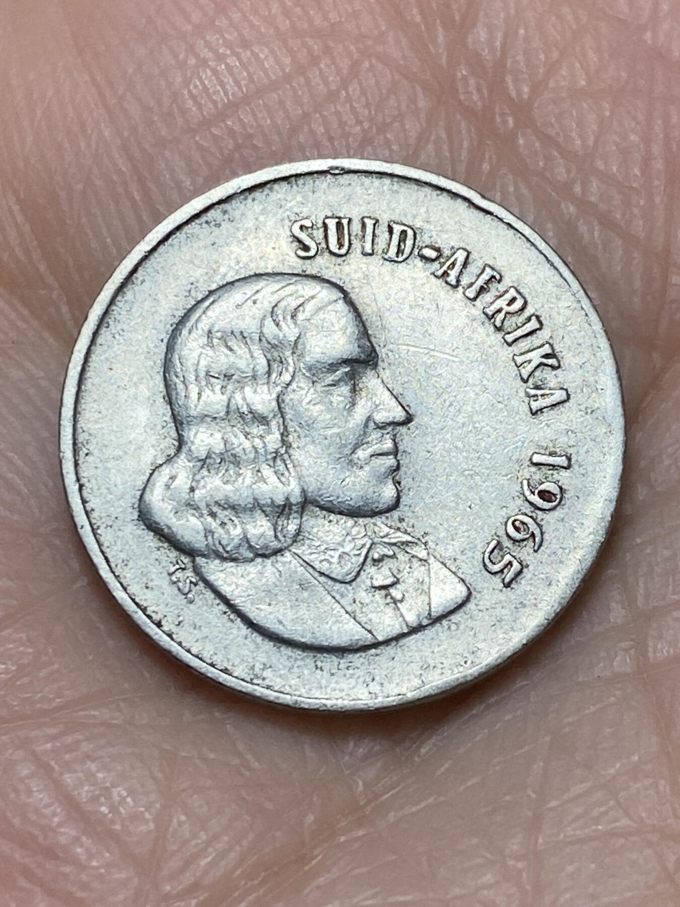 2025年第一百二十六场(总第一百五十二场）外国好品散币(免佣金) 南非🇿🇦1965年5分(独立后第二套，布尔语版)