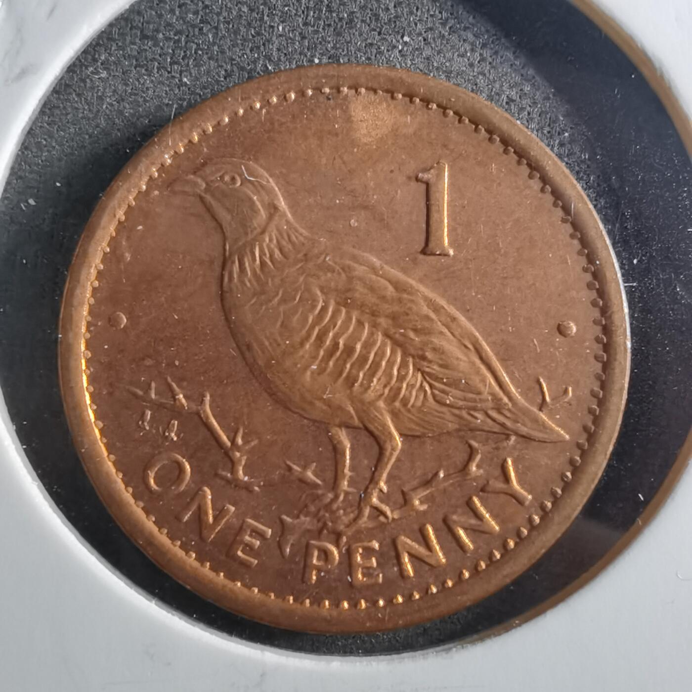 沼泽如烟--第898场 直布罗陀1996年1便士