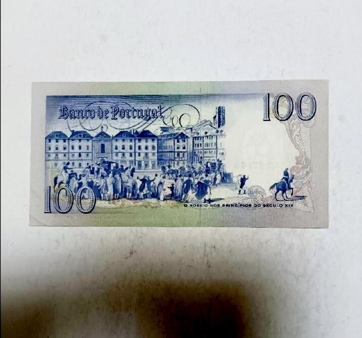 葡萄牙1980年100埃斯库多靓品纸币