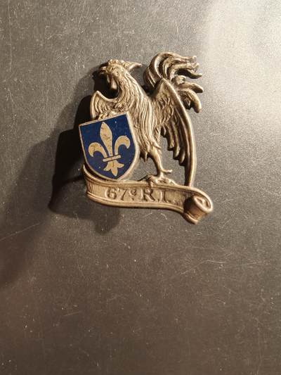 老王徽章第162期 -   法国陆军第67步兵团证章