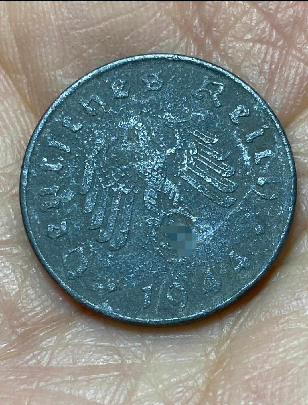 2025年第一百二十六场(总第一百五十二场）外国好品散币(免佣金) 德意志第三帝国1944年10芬尼(D标，慕尼黑造)