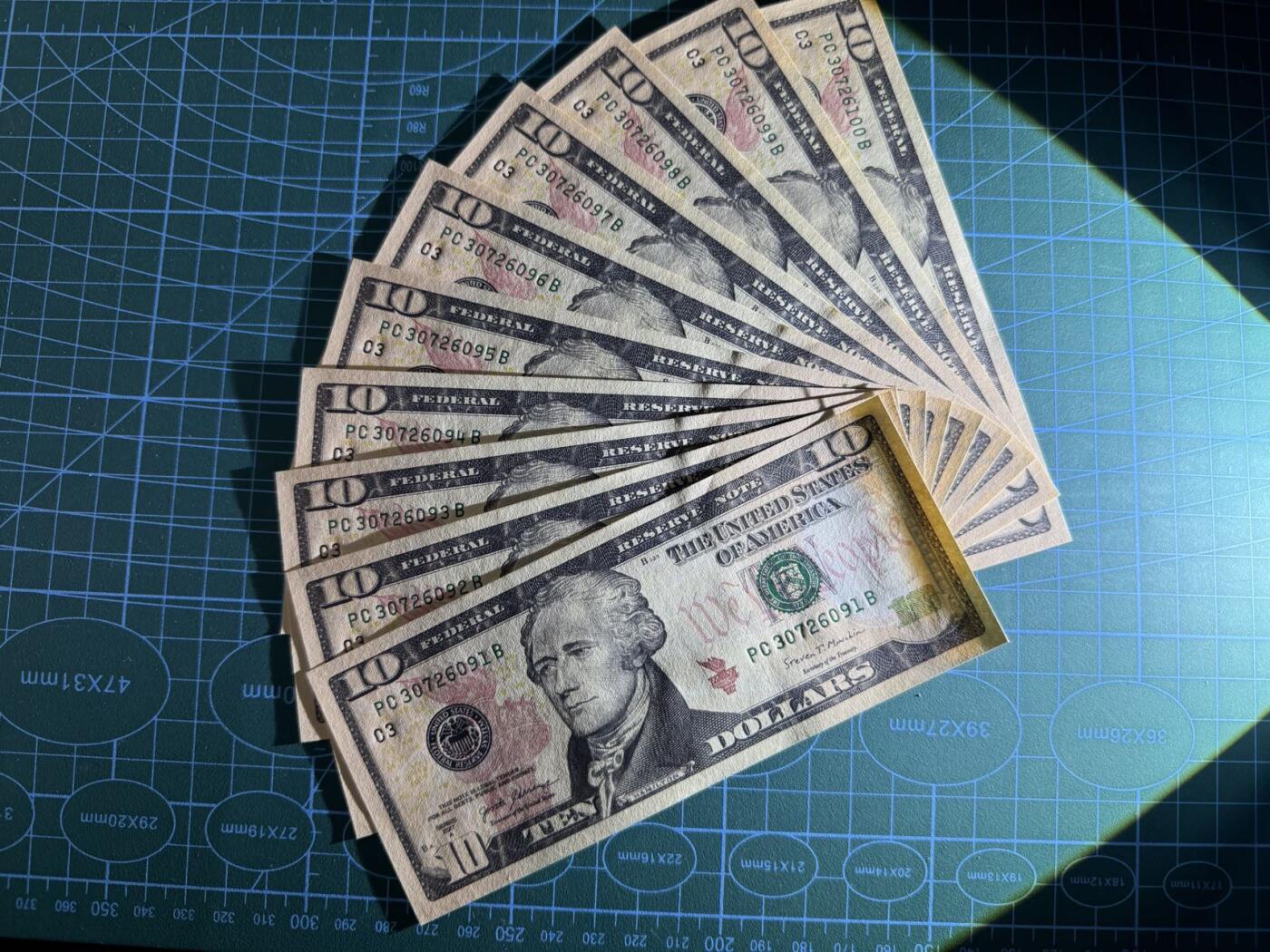 【炜奕收藏】，第五十期 美国10美元标十，UNC品相