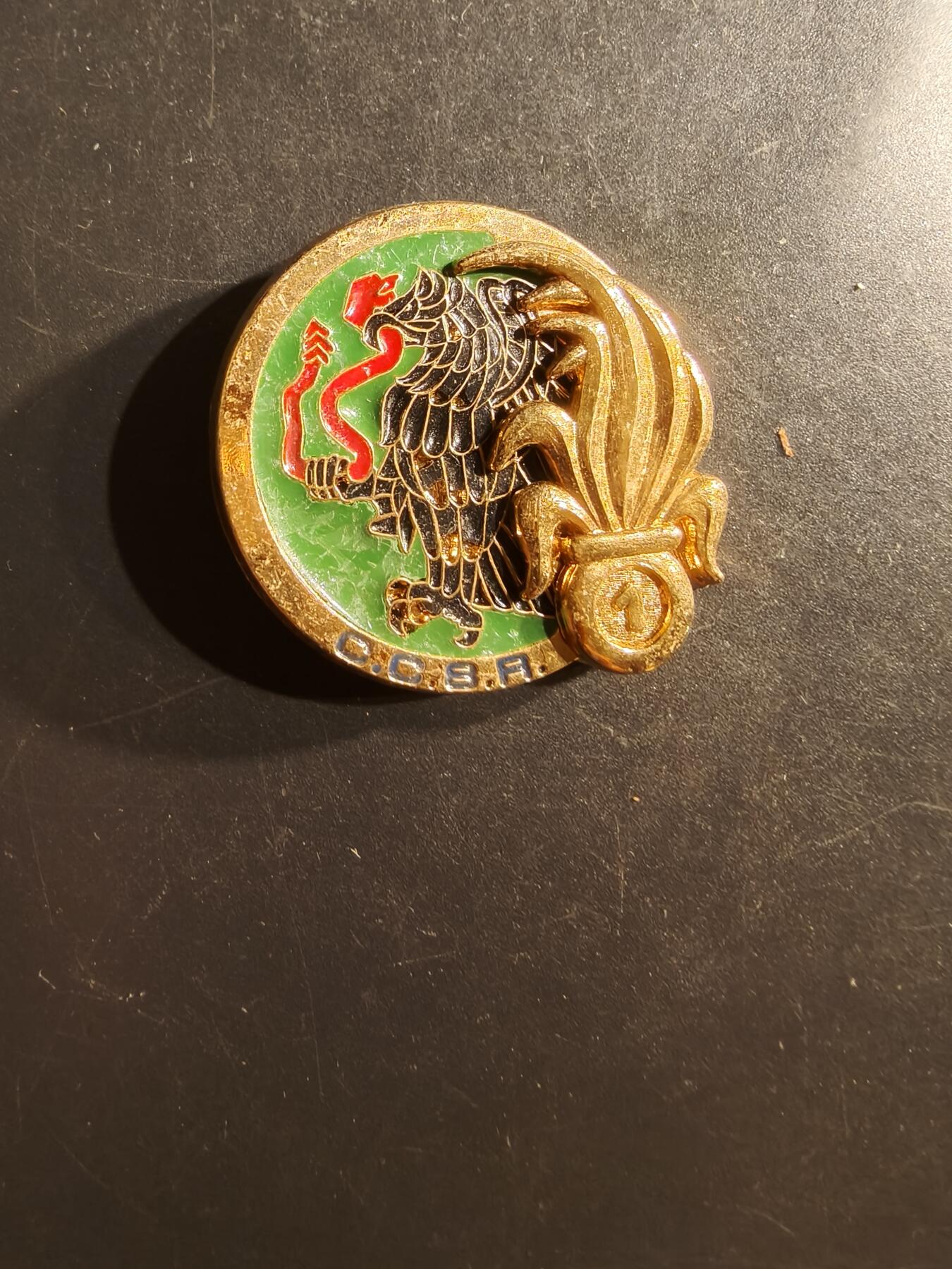 老王徽章第162期  法国外籍军团第1步兵团阿尔及利亚伐木工兵连分队证章