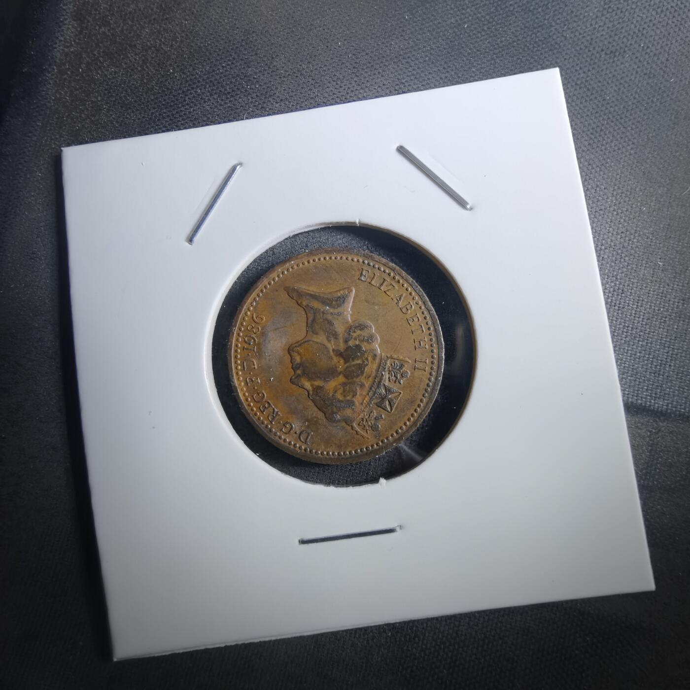 沼泽如烟--第897场 英国1986年1便士