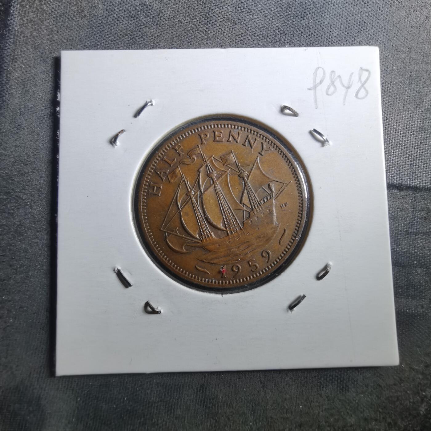 沼泽如烟--第898场 英国1959年半便士