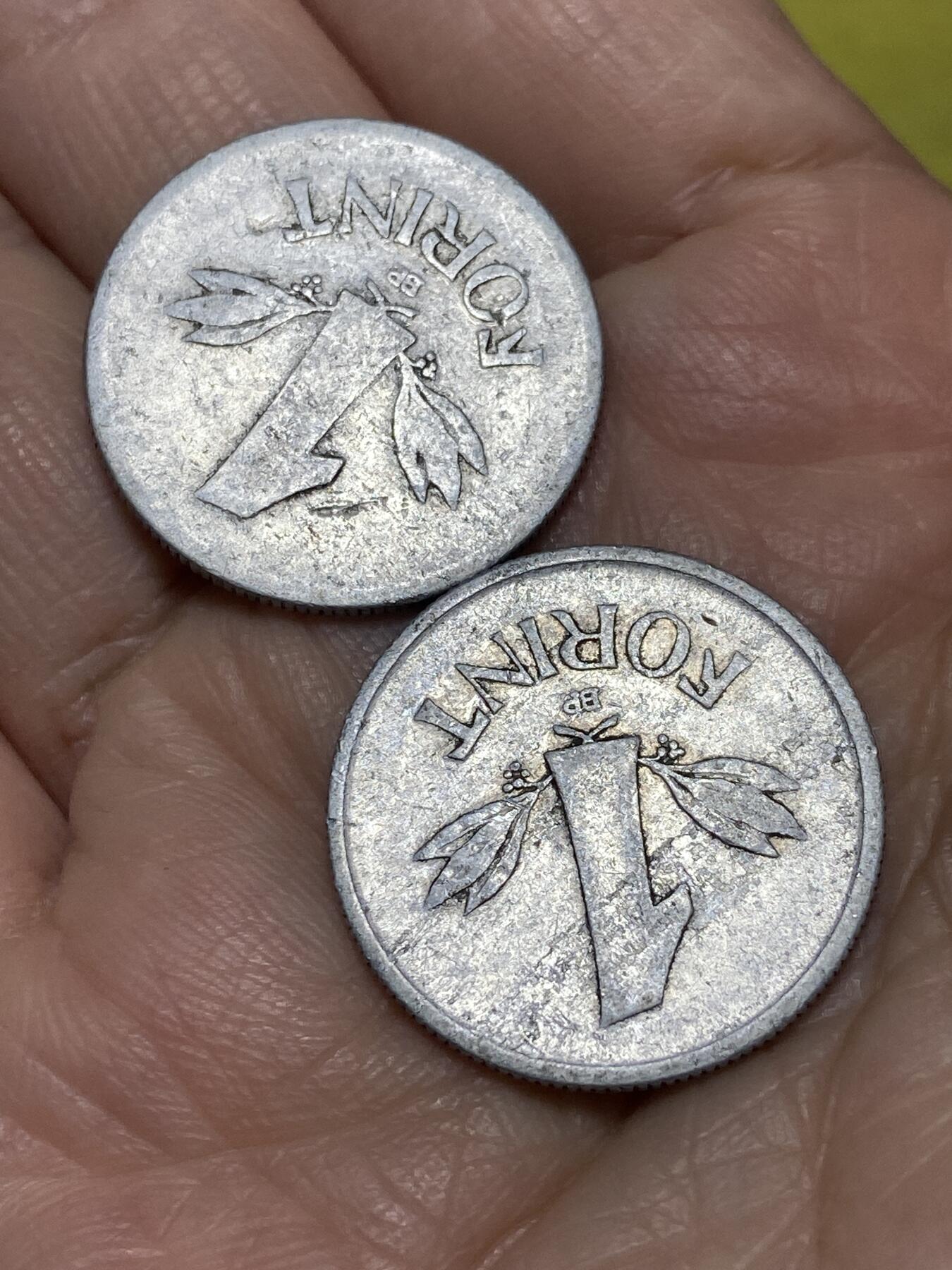 2025年第一百二十六场(总第一百五十二场）外国好品散币(免佣金) 稀少早期年份–匈牙利🇭🇺1949年50年1福林2枚(第一版大尺寸)