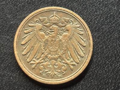 邮泉阁限时拍卖第三十五场 德国硬币专场（硬币在国外。请付邮费6元。） - 德意志帝国1909年1芬尼E版