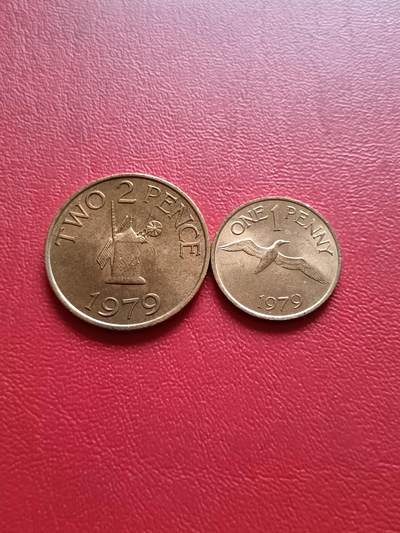 【云涧收藏】第七十八场 - 根西1979年1、2便士2枚